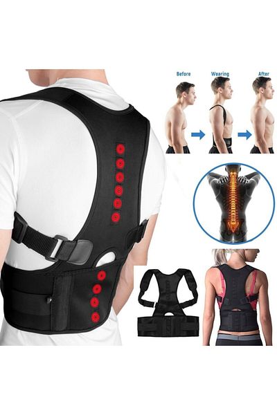 Ankaflex Medical Magnetic Orthopedic Upright Posture Apparatus Waist Shoulder Upright Posture Support Corset