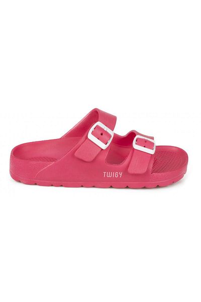 Twigy M1017 Jessica Double Band Fuchsia Women's Slippers