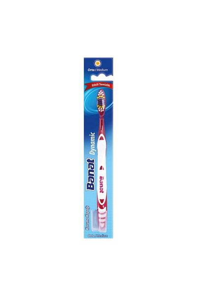 Banat Pink Dynamic Cleaning Toothbrush - Medium Effect