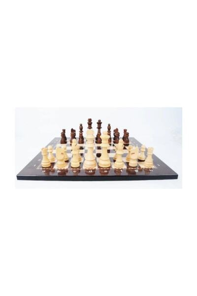 ESER Lüks Ahşap Satranç Takımı Ahşap Figür Kaliteli Ahşap Satranç