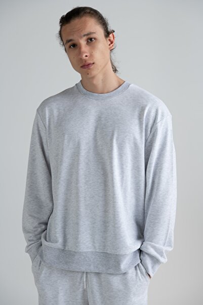 Eoselio Limited Edition Lightweight Unisex Sweatshirt Lte-03-g Grey Marl