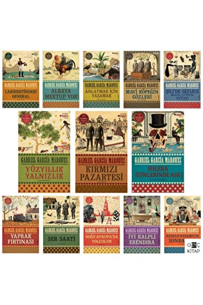 Can Yayınları Gabrıel Garcia Marquez 13 Kitap Set Yüzyıllık Yalnızlık-kırmızı...