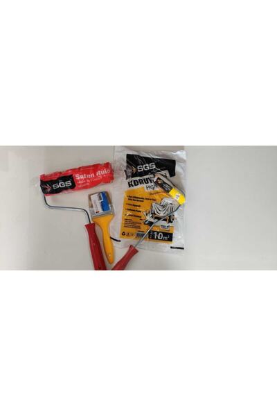 Doğuş Fırça Boyacı Seti 10cm Parmak Rulo + 20cm Saten Rulo + No3 Kestirme Fır...