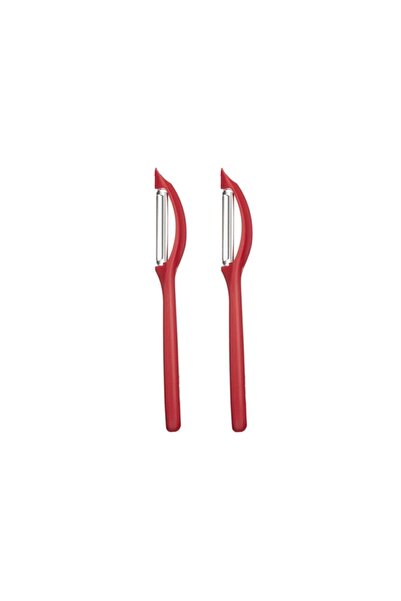 Victorinox Kırmızı 2'li Yassı Meyve Sebze Soyacağı 7.6075(2ADET)