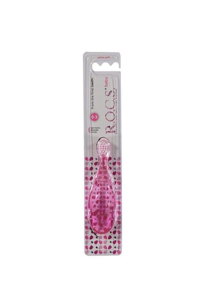 R.O.C.S. Rocs 0-3 Years Baby Toothbrush Pink