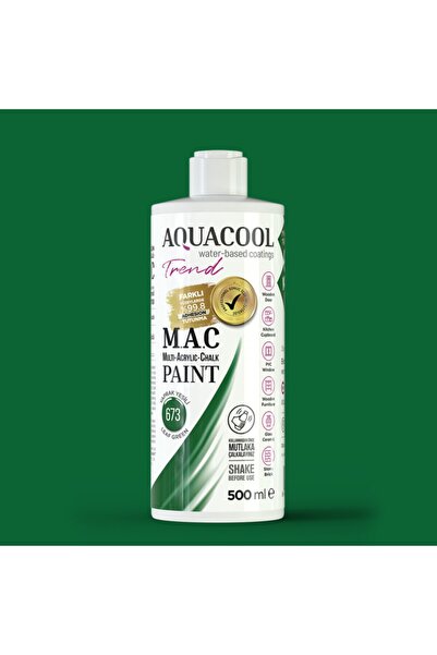 AQUA COOL Aquacool Trend M.a.c Hobi Boyası Su Bazlı Akrilik 673 - Yaprak Yeşi...