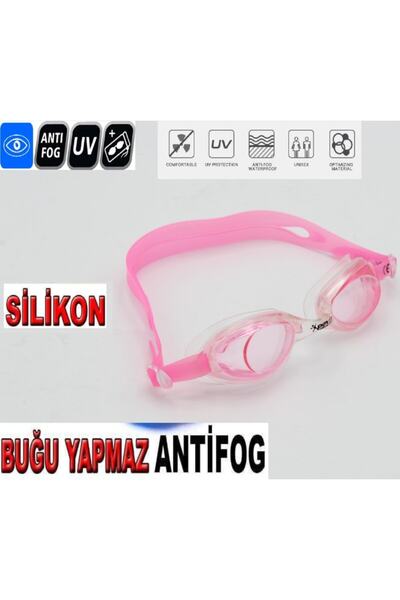 Povit Çocuk Yüzücü Deniz Gözlüğü Anti Fog Buğulanma Yapmaz Uv Korumalı Vakuml...