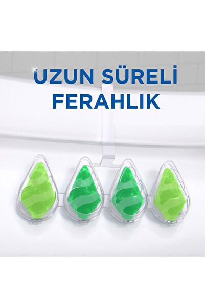 Mr. Muscle Active Clean Klozet Blok Tuvalet Temizleyici Çam Kokulu 2'li Paket 77.2 g