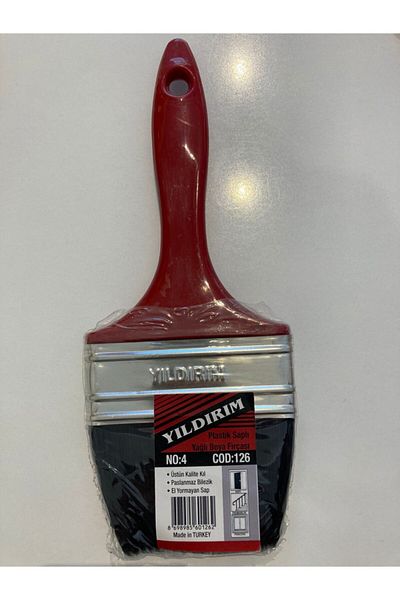 Yıldırım Oil Paint Brush with Plastic Handle No:4
