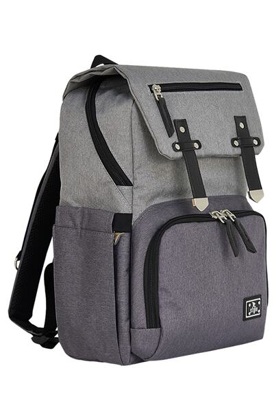 Stylo Working Mothers Bag Baby Care Backpack-smoked