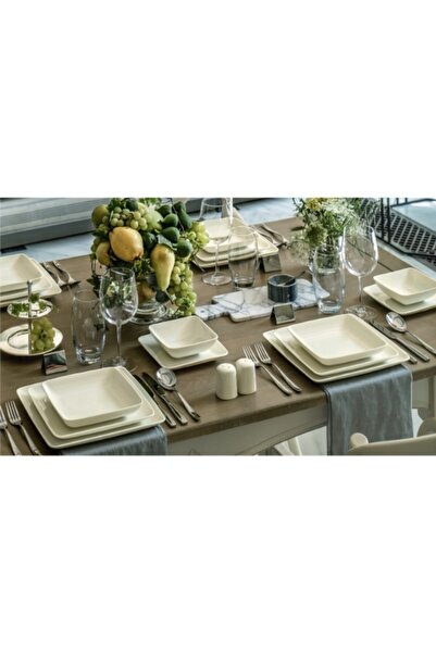 Güral Porselen Gbs Bone Kansas 19x19 cm Düz Tabak Gbskns 19x19du00