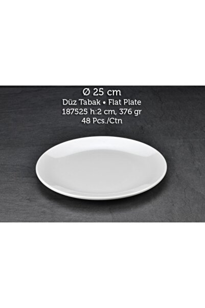 Tuva Therm Melamin Int Düz Tabak 25 Cm 6 Adet