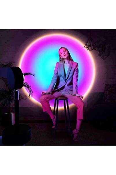 Coverzone Rainbow Projeksiyon Masa Lambası Fotoğraf Çekimi Standlı Gökkuşağı ...