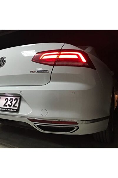 Genel Markalar Volkswagen Passat B8 R-line Egzos Çerçevesi 2 Prç. 2015 Ve Son...