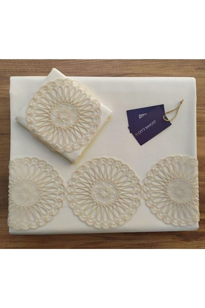 Çeyiz Bahçesi Σετ Παπλωματοθήκης Çeyizlik Hayal Cream Διπλό Παπλωματοθήκη