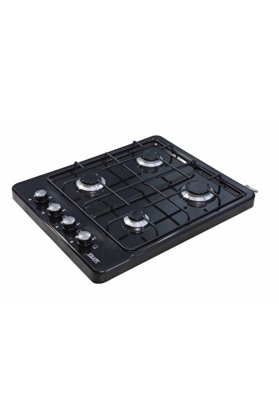 ERATO Siyah Tüp Uyumlu 4 Dört Gözlü Set Üstü Ocak