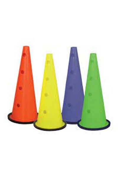 SCUCS Perforated Training Funnel Medium 45 cm (5 Yellow, 5 Red) 10 Pieces