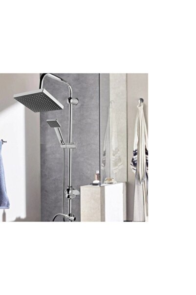 Genel Markalar Siyah Robot Yağmurlama Tepe Duş Seti Başlığı Paslanmaz Krom Ka...