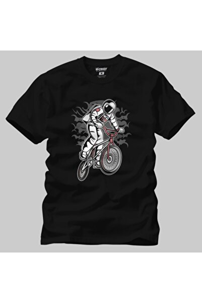 Crazy Чоловічий футболка Astronaut Bike