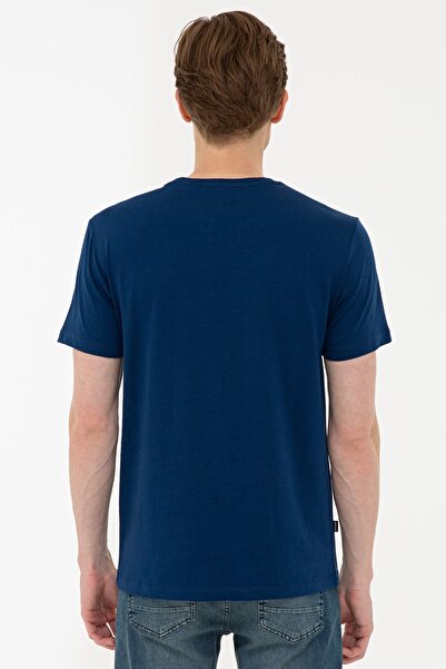 Pierre Cardin Μπλουζάκι Λαδί Slim Fit Μπλουζάκι με Στρογγυλή Λαιμόκοψη