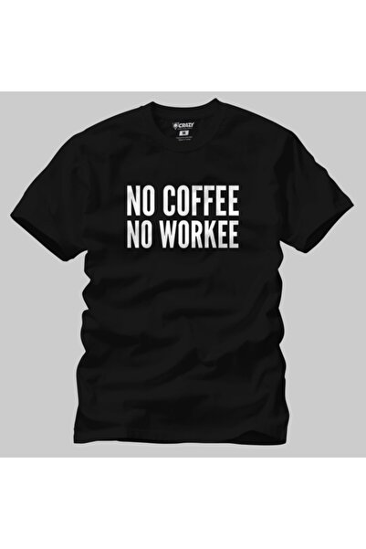 Crazy Tricou pentru bărbați No Coffee No Workee