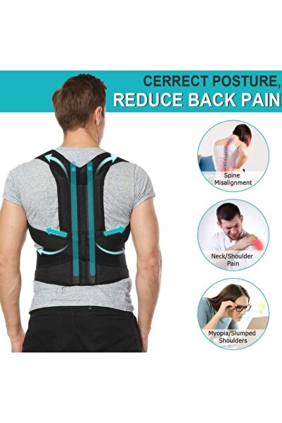 Ankaflex Κορσέ όρθιας στάσης Εξάρτημα στήριξης πλάτης μέσης με διπλό σύρμα κατά της καμπούρας που επιτρέπει την όρθια στάση