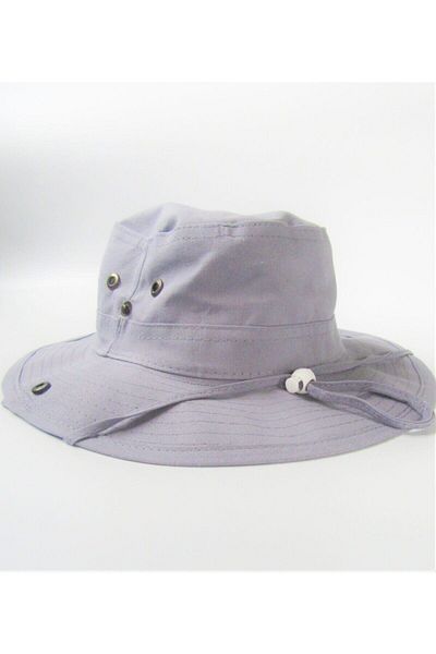 ŞapkaIdünyasi Linen Summer Foldable Safari Fedora Hat