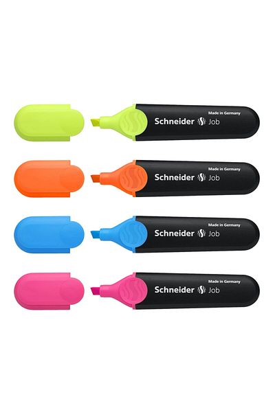 SCHNEIDER Highlighter 150 Highlighter Vibrant Colors Set of 4