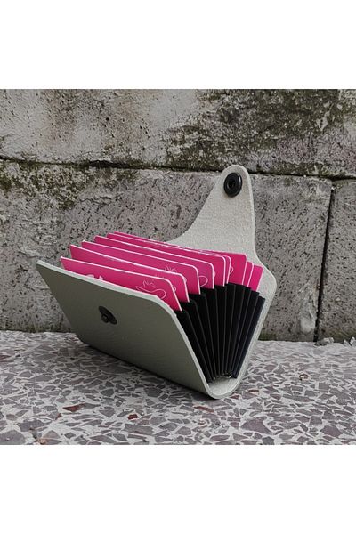 Kemer Dünyası 10 Compartment Women's Mint Green Credit Card Holder