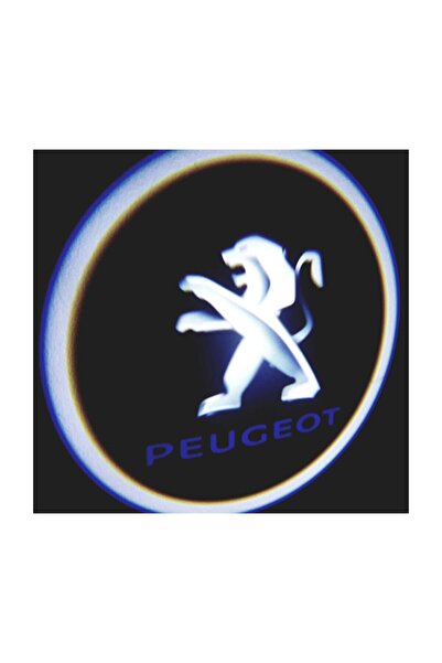 FEMEX Peugeot Araçlar Için Pilli Yapıştırmalı Kapı Altı Led Logo