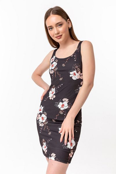 Laranor Rochie cu guler balerină cu imprimeu floral