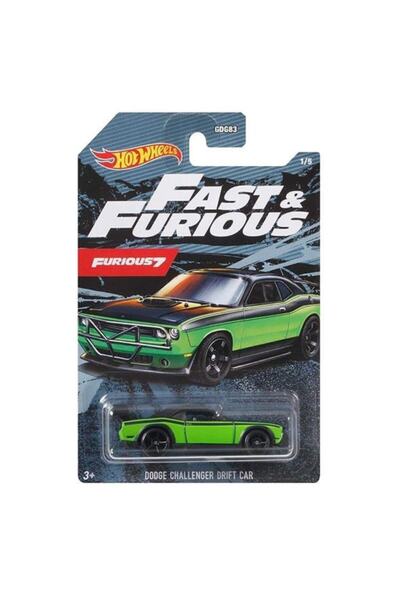 HOT WHEELS ماتيل Gyn28 Hot Wheels سيارات سريعة وغاضبة دودج تشالنجر D