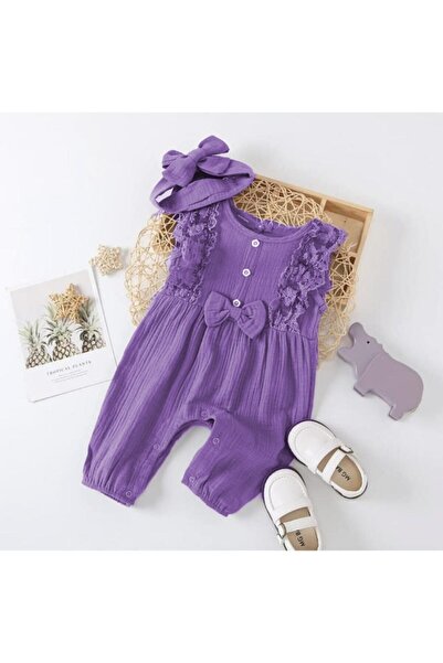 Genel Markalar Kız çocuk tulum bandana takım