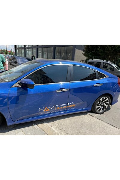 Dynamic Honda Civic Fc5 Krom Cam Çıtası Korumu Ithal Hatasız Kalıp