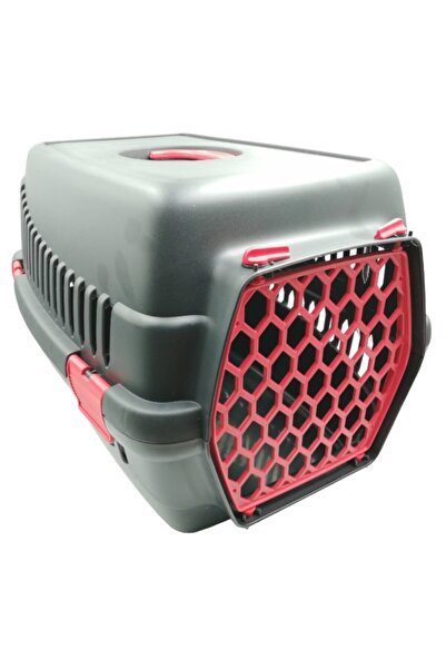 GND PET Kedi Köpek Taşıma Çantası Siyah Kırmızı Renk 49x35x32.5cm