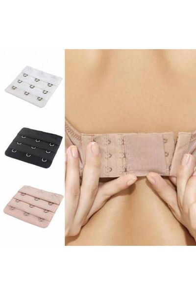 Orkide 3 Pieces of 3 Hooks Bra Extender Attachment (clasp)