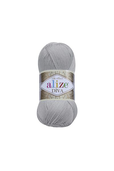 Alize Diva Grey Knitting 355 - Μαλακό Σχοινί Εφέ