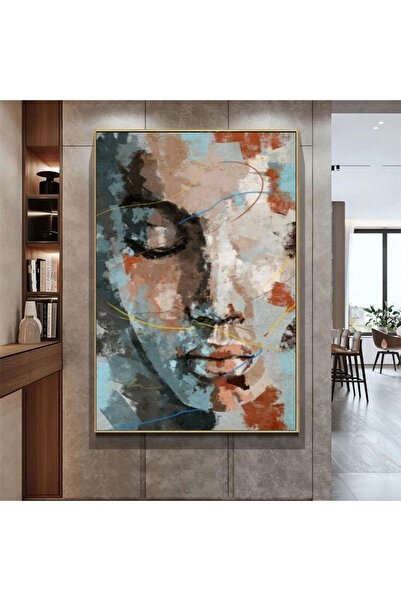 Markazip Altın Metal Çerçeveli Kanvas Tablo 70x100cm Kod: Kt0046-a