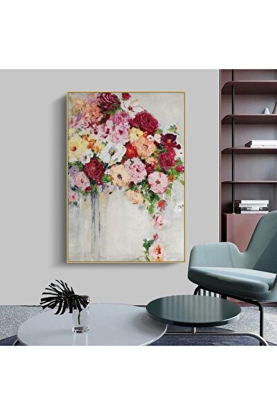 Markazip Altın Metal Çerçeveli Kanvas Tablo 70x100cm Kod: Kt0062-a