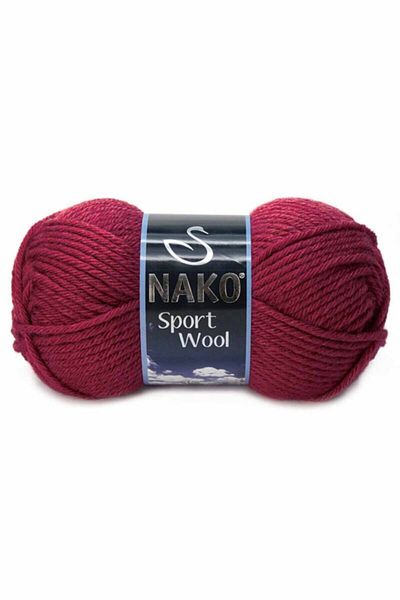 NAKO 6592 Μοντέλο Βουργουνδίας Χρώμα Sport Wool Knitting Yarn - 1 Τεμάχιο