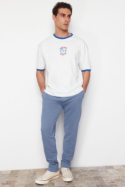 Trendyol Collection Basic Blue Sweatpants - TMNSS24EA00008