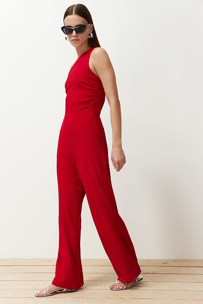 Trendyol Collection Червоний комбінезон максі TWOSS23TU00078