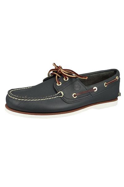 Timberland low_shoe Herren Schnürschuhe Bootschuhe C74036 Boat Navy Blue Blau