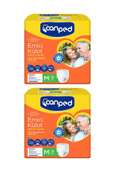 Canped Maternity and Absorbent Panties M (Medium) Height Size 85-125 cm 2 Packs 18 Pieces