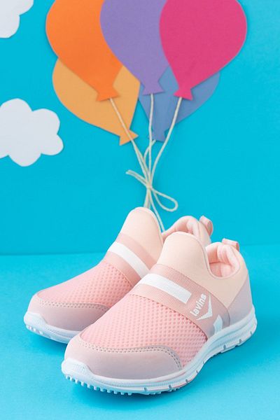 StWenn Pantofi unisex pentru copii Pink Tedy Guaranteed - Pantofi sport confortabili, flexibili, fără șireturi