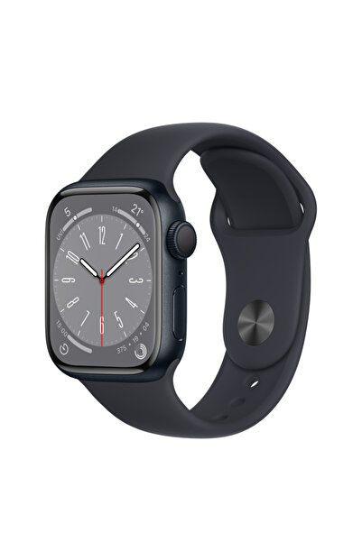 Apple Watch Seri 8 41mm (GPS) Alüminyum Kasa Gece Yarısı - A Kalite - MNP53TU/A