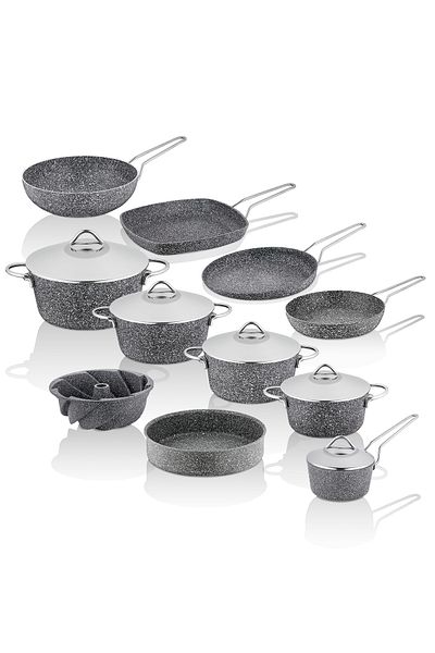 Taç Ultra Granite 16 Piece Metal Handle Dowry Set