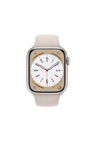 Apple Watch Seri 8 45mm (GPS) Alüminyum Yıldız Işığı - A Kalite - MNP23TU/A