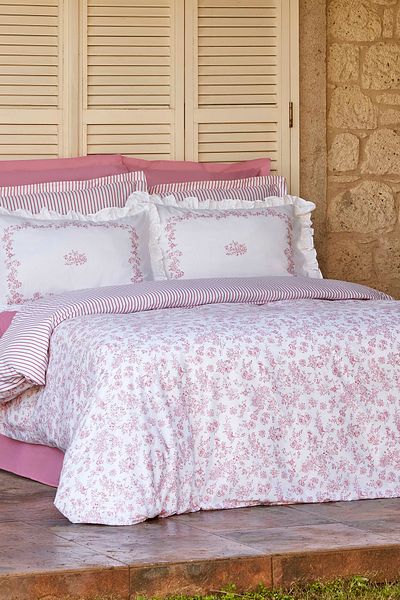 Karaca Home Set cuvertură de pilota dublă Versailles roz