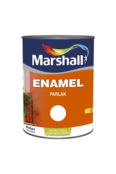 Marshall Enamel Solvent Bazlı Ahşap-metal Boyası Parlak Siyah 2,5lt